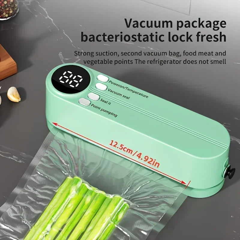🥗 Keep Your Food Fresh ✨Mini Wireless Vacuum Sealer